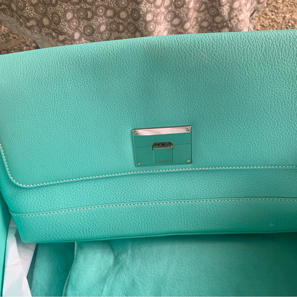 Tiffany & Co. Turquoise Leather Women's Bag - Picture 4 of 8